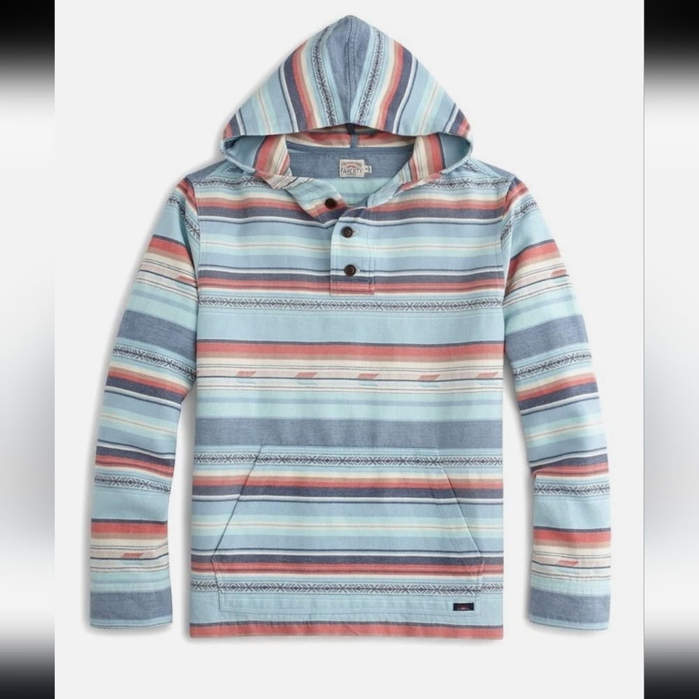 Faherty Multicolor Striped Hoodie